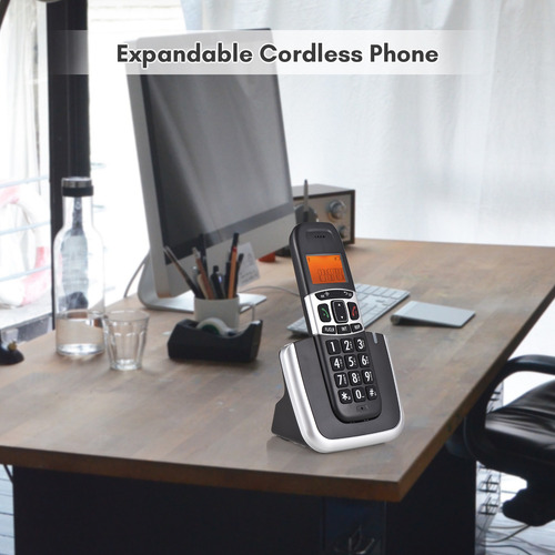 Juego De Teléfono Inalámbrico Con Lcd Para Casa Oficina