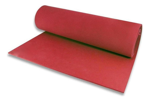 Tapete Yoga Pilates - Yoga Mat 1,80x0,55m - Vermelho