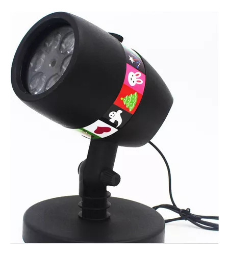 Proyector De Luces Led Con Figuras Navideñas, Papá Noel Y Ni
