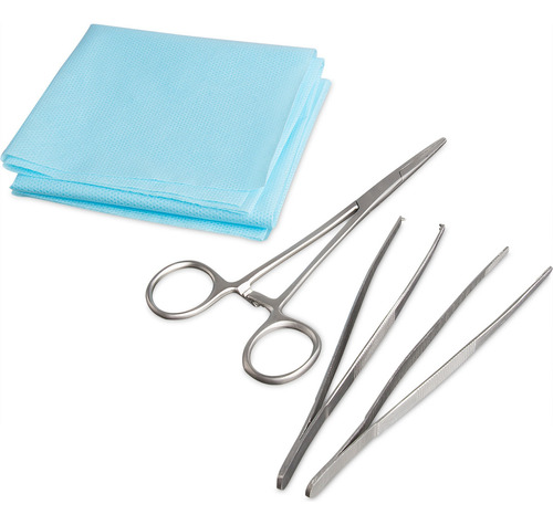 Kit De Pinças Para Curativo Descartável E Estéril - 3 Peças
