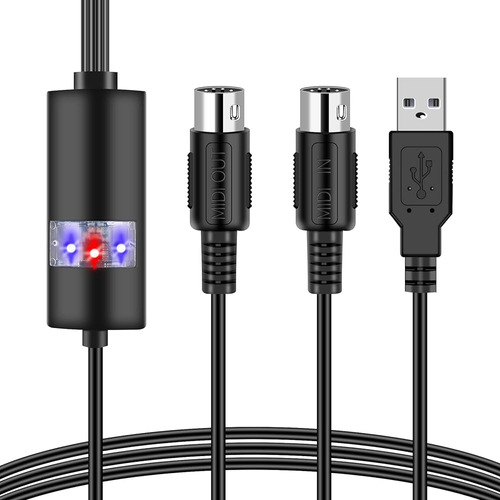 ~? Usb Midi Cable-actualización Profesional Midi A Usb In-ou