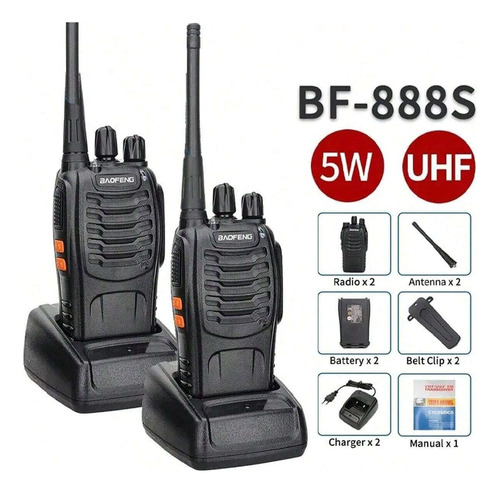 Radio Baofeng 888s Kit Doble Radio Con Cargador