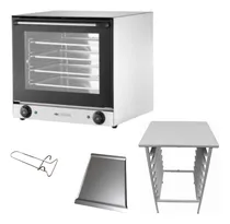 Comprar Horno Convector Catania 2 Turbinas + 8 Bandejas + Base Pro  