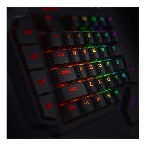 Redragon K585 Diti Teclado Mecánico Para Juegos Rgb Con Una Negro