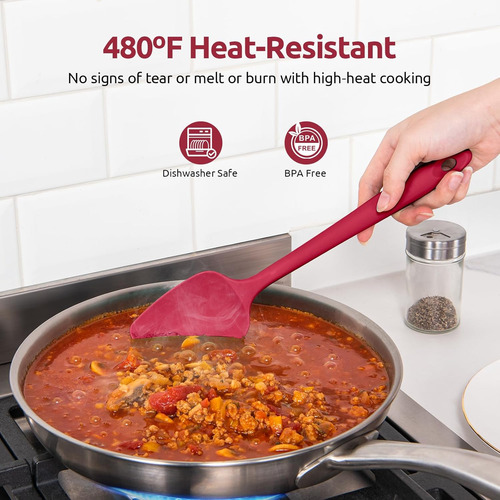 Espátula De Silicona Resistente Al Calorraspador De Cocina D