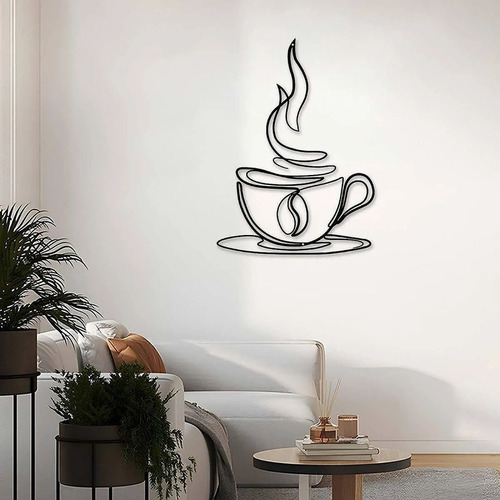 Letrero Metálico Café Vintage - Decoración Para Cafeterías