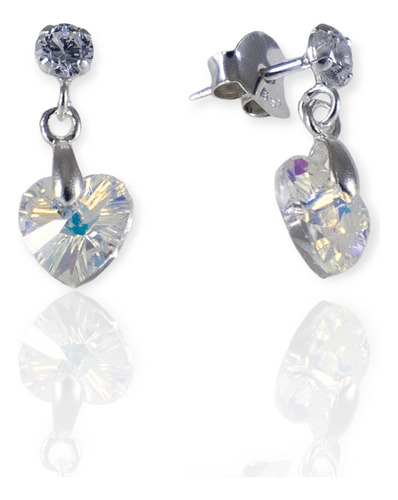 Aros Plata 925 Con Cristales Swarovski Arpl273 - 10d