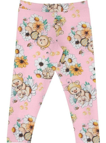 Calça Infantil Menina Abelinha Pote De Mel