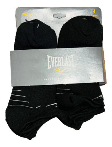4 Pares De Tines Deportivos Everlast Para Caballero No Show