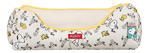 Cama Para Perros Peanuts Snoopy & Woodstock Cuddler En Beige