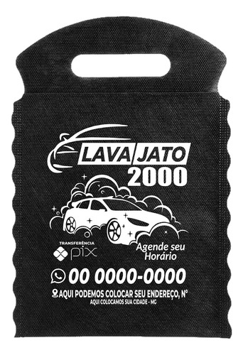 100 Lixeirinha Automotiva Com Sua Logo + Arte & Frete Grátis