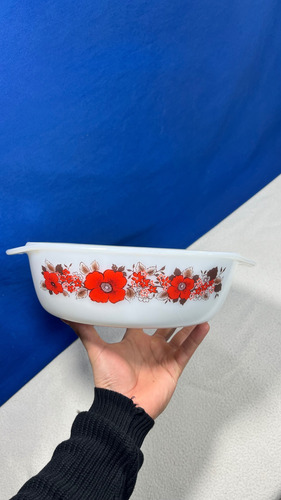 Fuente Bandeja Para Horno Simil Pyrex Vintage Jena Glass Blanco (Usado)