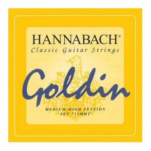 Set Cuerdas Guitarra Clásica Hannabach Goldin 725mht