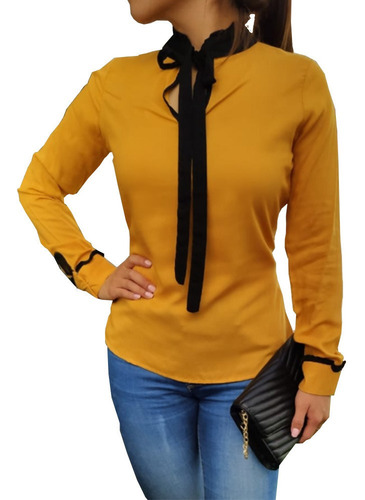 Imagen 1 de 2 de Blusa Casual Formal Con Listo Para Dama Mujer