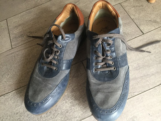 Zapatos de Cuero Johnson and Murphy para hombres talla 10.5 W aristocraft Oxford de extremo de ala 