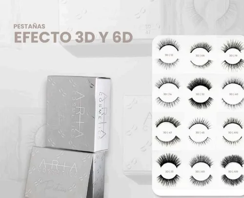 comprar Pestañas Aria Cosmetics 3d Y 6d Pestañas Corridas