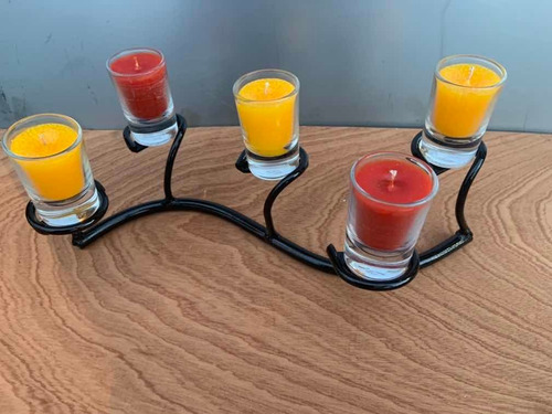 Centro De Mesa Con Velas