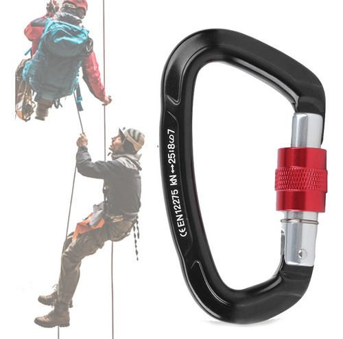 Mosqueton De Escalada 25kn Aluminio Para Aparejos Cuerdas