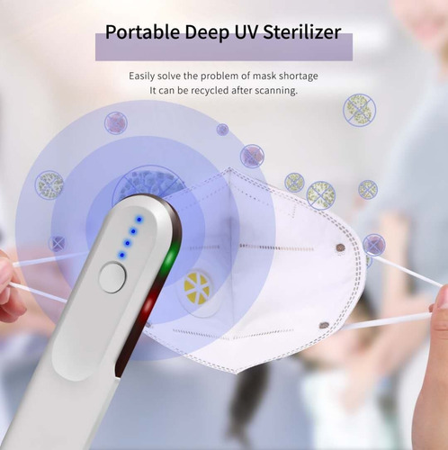 Esterilizador Uv Hyiear Portátil Para Eliminar Bacterias
