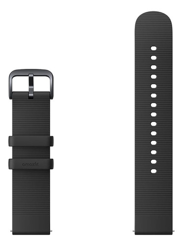 Correa Para Smartwatch Amazfit De Silicona Suave De 22mm Ancho 22 mm Color Negro