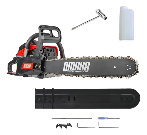 Motosierra a Nafta Omaha Tools MS58 — 58 cc, 3,5 HP, Antivibración