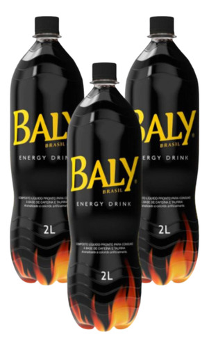 Energético Baly Tradicional Pack 3 Unidades Com 2l - Gamer