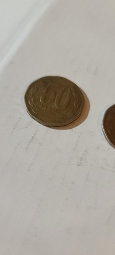 Moneda 50 Pesos Chile Año 1987