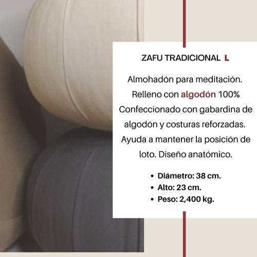 Imagen 2 de 4 de Combo Zafus 2 X 1 Large 23 X 38 Cm Con Algodón Zafurelax