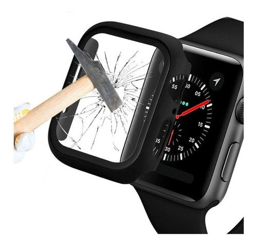 Capa Com Vidro Integrado Para Apple Watch 40mm Preto