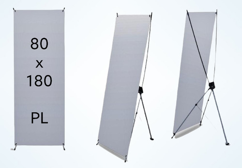 Tripie Publicidad Lona Porta Banner Araña 80x180cm Plastico