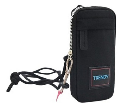 Porta Celular Trendy Phone Bag New Moda Ar1 14938 Ellobo Color Negro