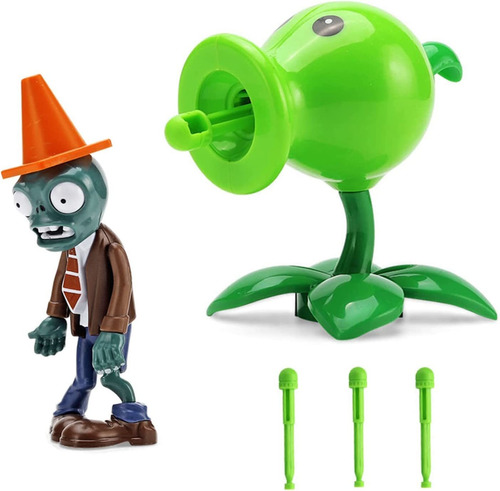 2 Piezas De Juguetes De Plantas Y Zombies  Figuras De Acción