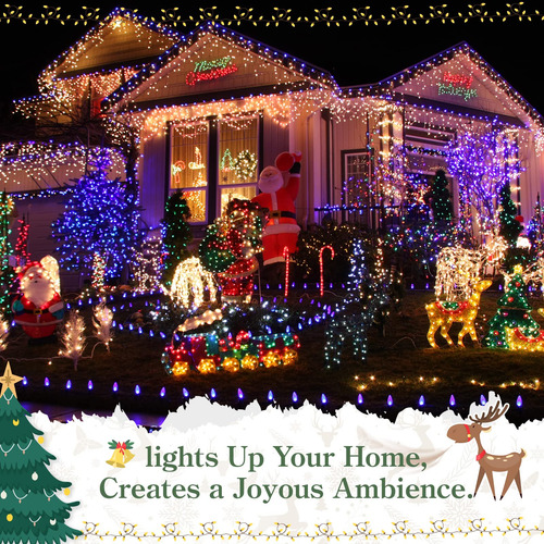 Canalón Blanco Meilidy Para Luces Navideñas, 100 Unidades