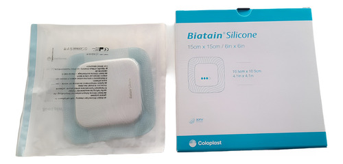 Aposito Biatain Silicone Coloplast 334373 15 X 15 Cm Color Agua