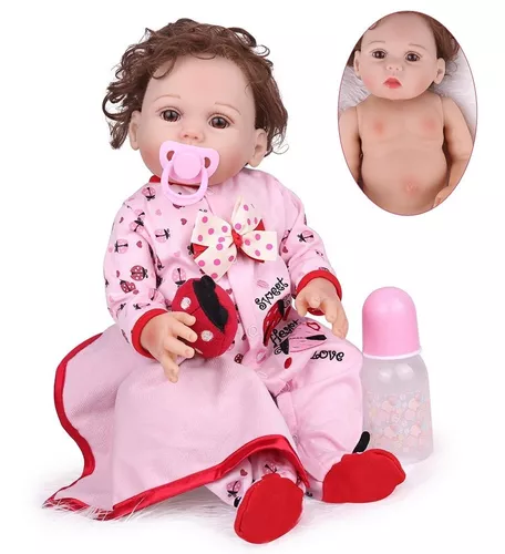 Muñecas de bebé Reborn de cuerpo completo, juguete de silicona