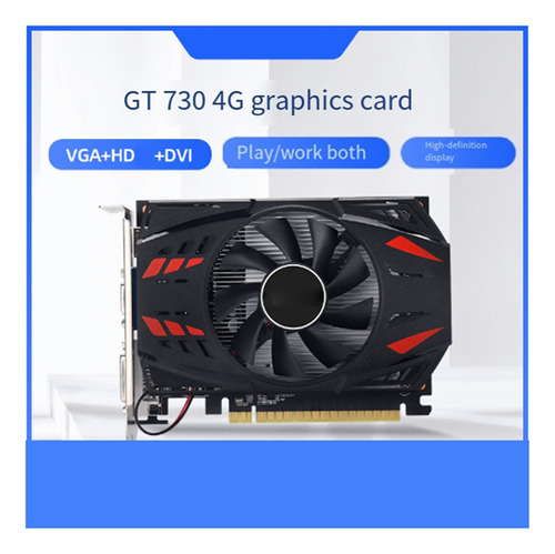 Tarjeta Gráfica Para Juegos Gt730 4g, Ventilador, Refrigerac