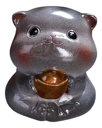 Tea Pet Cat Kung Fu Tea Crafts Estatua De Animal Para Sala