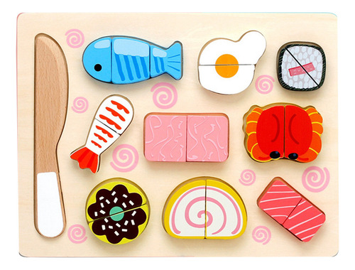 Set Play Food Juguete Para Cortar Madera Simulación De Fru