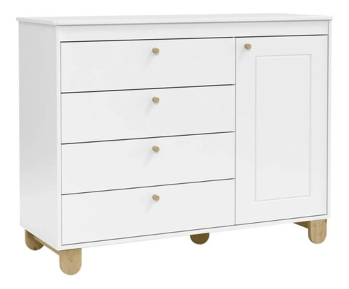 Comoda Cajones Y Puerta Dormitorio Infantil Bebe - Lcm
