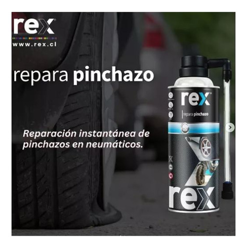 Repara Pinchazo Antipinchazo 450ml Rex