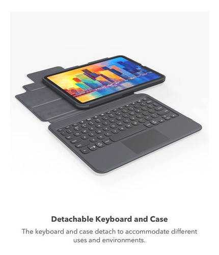 Case + Teclado Trackpad Zagg Para iPad Pro 11 M2 A2759 A2435