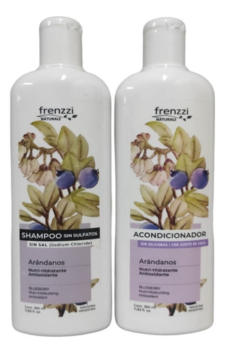 Kit Shampoo+acondicionador Frenzzi Arándanos Nuti-hidratante