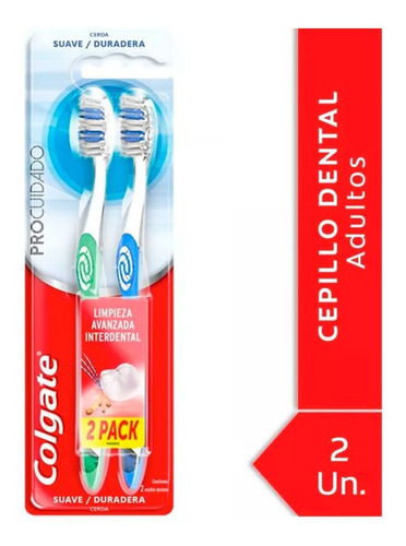 Cepillo Dental Colgate Pro Cuidado Suave X 2 Unidades
