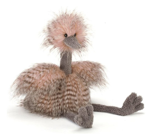 Avestruz Odette Mascota Loca Por Jellycat, Medio, 20 Pulgada