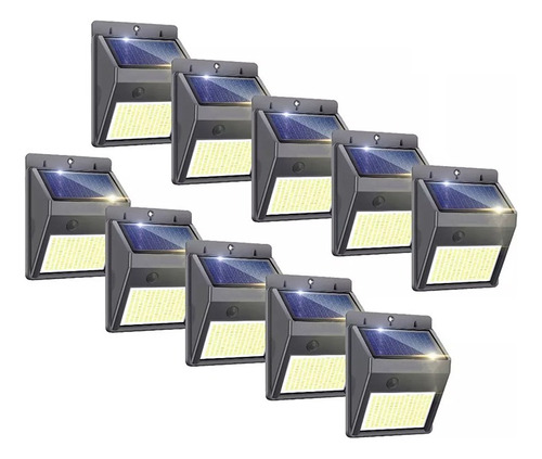 Pack X10 Lampara Foco Exterior Solar Led A Batería - Unilux