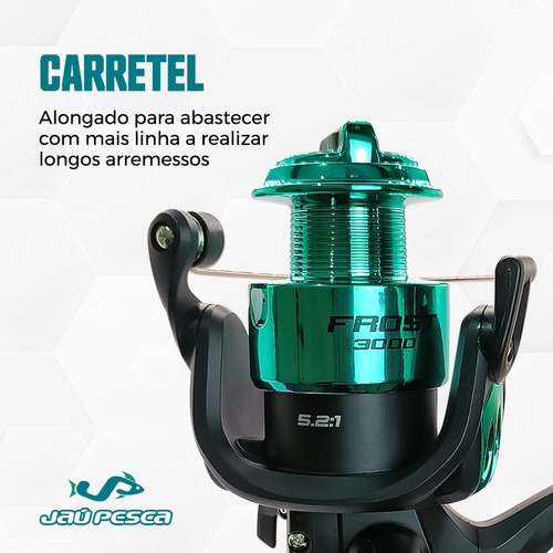 Molinete Frost Acqua 6000 Drag 14 Kg Jaú Pesca