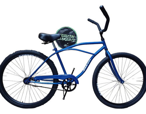 Bicicleta playera Ziambikes Playera R29 freno contrapedal color azul con pie de apoyo  