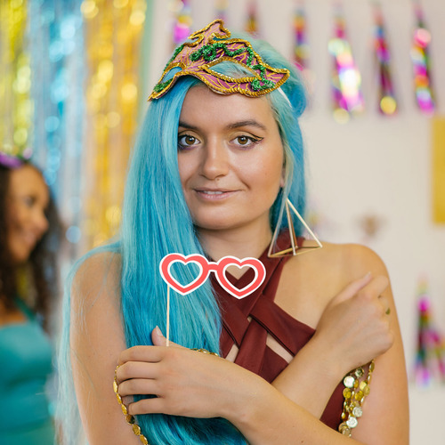 Juego De Accesorios Fotográficos Para Fiestas De Hawái, 12 P