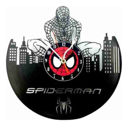 Reloj De Vinilo Spiderman Avengers Regalos Decoracion 