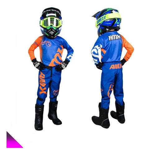 Roupa Motocross Trilha - Infantil - Calça+camisa Amx Extreme
